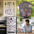 Whaline 24Pcs Patriotic Refrigerator Magnets, 4th of July Stars Fireworks Magnetic Stickers for Decor