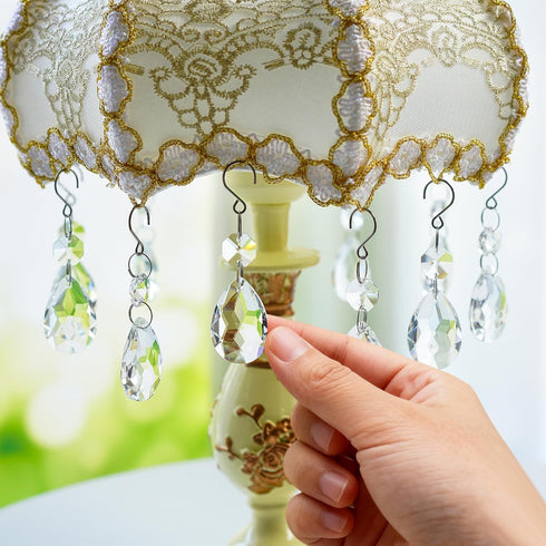 3Inch 10Pcs H&D HYALINE & DORA Crystal Suncatcher Bauhinia Prisms Pendants Chandelier Crystals Replacement Hanging Sun