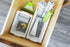 Madesmart Plastic Multipurpose Storage Organizer Deep Bin, Large, White, with Handles