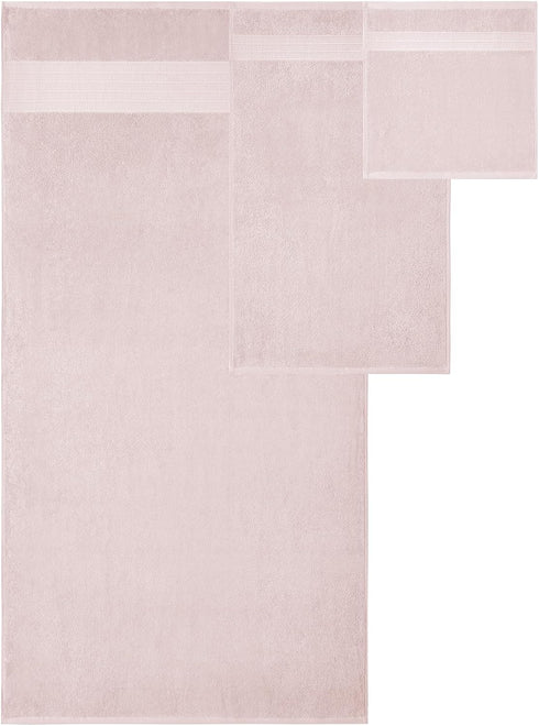 6-Piece 100% Set 2 2 2 Modern Threads Allie Cotton Towel Jacquard Floral Border Includes Bath Towels, Hand Towels