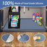 Under Sink Mat for Kitchen, 40" x 22" Silicone Waterproof Liner for Cabinet Sink Protection
