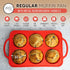 Regular Size 6 Cup Silicone Muffin Pans for Baking, Non-Stick Silicone Cupcake Pans, BPA-Free