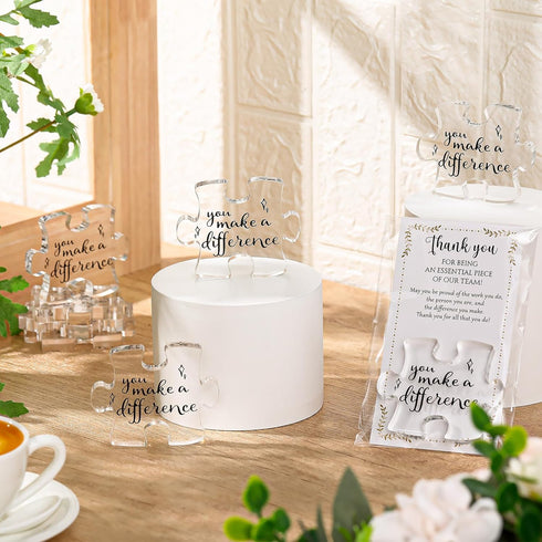 20 Sets Difference Maker Gifts Bulk Appreciation Gifts for Coworker Employee Office Team Staff Inspirational Acrylic