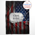 Cozy, 30x40) Ships Next Day, Made in USA - Personalized American Flag, Dog Tags Fleece Blanket Custom Name Throw Warm