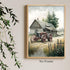Farmhouse Canvas Wall Art, Old Tractor Pictures, Rustic Barn Prints for Country House 16x24in