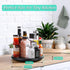 9" Lazy Susan Turntable Organizer for Cabinet, Wooden Lazy Susan for Table Top Dining and Pantry Countertop