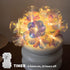 6.5ft 10 YOLIGHT Fiber Optic Flower String Lights Battery Operated with Timer, LED Flower Garland Lights Fairy Lights