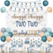 Train 2nd Birthday Decoration Boy, Chugga Chugga Two Two Decorations Backdrop Banner