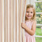 jinchan Colorful Linen Curtains for Nursery Living Room Multi Red on Beige