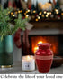 Immortal-Memories Serenity Mini Keepsake Urn for Ashes - Token Urn with Velvet Bag, Mini Jar, Pet Urn (Red)