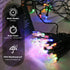 BrizLabs Christmas Lights Multicolor, 2 Pack, 17.94ft, 50 LED String Lights, Green Wire, 8 Modes