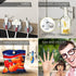 DIYMAG 120Pcs Premium Brushed Nickel Refrigerator Magnets 10x2mm, Small Round Cylinder Fridge Magnet