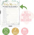 Hadley Designs Baby Shower Games Set, 25 Double-Sided Cards for 25 Guests, Word Scramble & True or False (Greenery)