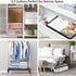Fixwal 4pcs Clear Storage Boxes, 35L/9.5Gal PVC Fabric Zipper Organizer for Clothes, Blankets, Bed Sheets, Closet