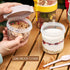 4 Pack 22 oz Crystalia On The Go Yogurt Parfait Cups with Lids & Spoon, Large Breakfast Plastic Bowls with Topping