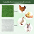 6 Pack 12x12 (30x30cm) Owfeel Chicken Nesting Pads, Washable Artificial Grass Mat for Chicken Coop, Reusable Pet Garden