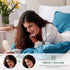 Love's Cabin King Size Satin Pillowcase Set of 2, Cooling Pillow Covers for Hair and Skin, 20x36 inches, Teal