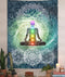 Yoga Decor Tapestry, Meditation Vertical Tapestry Wall Hanging for Bedroom, Lotus Tapestries Poster Beach Blanket (40W