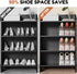 Closet,12 Pack Shoes,3 50%(Clear,12 Pack) Neprock Shoe Slots Organizer for Acrylic Shoe Stackers for A Pair of Levels