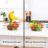 DecoBros Wire Fruit Tree Bowl with Banana Hanger, Chrome Finish