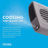 O2COOL Deluxe Multi-Pack Misting Neck Travel Fan, Battery Powered, 2pk (Gray)