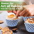 Regency Wraps Blue Pisa Stripe Baking Cups, Pack of 40, Greaseproof Professional Grade, for Cupcakes, Muffins