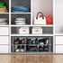 6 Closet Sorbus Shoe Organizer Bin, Section Cubby Shoe Shelves, Foldable Portable Detachable Organizer Storage for Home