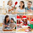 CasaVida 5pcs Silicone Spatula Set, Red High Heat Resistant Non Stick Kitchen Utensils for Baking