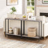 29.5" 2-Tier 8.7" BG22XG01 HOOBRO L Narrow Console Table, Sofa Table Behind Couch with Storage Display Shelves, D Small