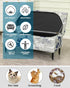 Bands,M,10 CRFATOP Printed Rectangle Ottoman Stool Cover Stretch Folding Storage Footstool Bench Slipcovers Upholstered