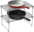 2 Pack, Deco Brothers Stackable Cabinet Shelf Organizer, Chrome