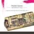 Pimpernel Parisian Scenes Rectangular Hostess Tray - 15.1" x 6.5" Melamine Snack Platter