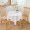 sancua Small Square Tablecloth 36 x 36 Inch White (Fits 20-30 Inch