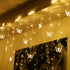 4.9ft 48 10 8 Decorman Butterfly Curtain Lights, LED USB Window Fairy Lights Butterflies Modes Firefly Twinkle String