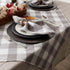 DII Buffalo Check Collection Classic Farmhouse Tablecloth, Gray & White Table Topper, 40x40