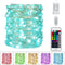 Minetom Color Changing Fairy String Lights, 33 ft 100 LED USB Silver Wire Lights with Remote and Timer, 16 Colors