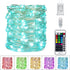 Minetom Color Changing Fairy String Lights, 33 ft 100 LED USB Silver Wire Lights with Remote and Timer, 16 Colors