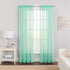 PAIRS TO GO Rod Pocket Sheer Window Curtains - 2 Panels for Bedroom or Living Room, 59 in x 63 in