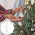 20 INCREWAY Pcs Lobster Knot Christmas Hook Decorative with Lobster Claws Hanging Metal Wire Clear Rhombic Crystal