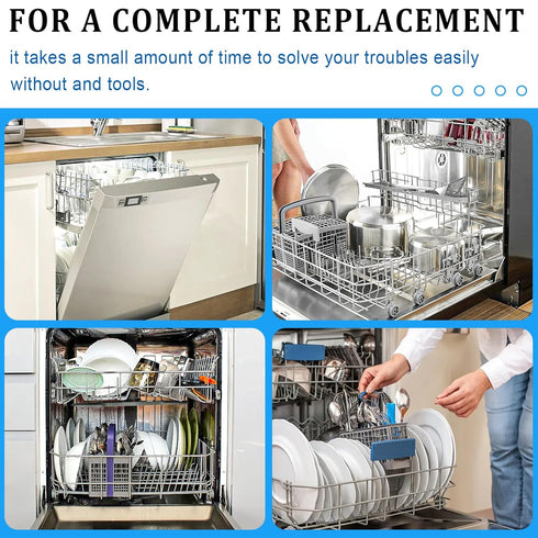 Dishwasher Door Seal Kit Compatible with Frigidaire & Kenmore - Includes Tub Gasket, Bottom Seal, Splash Shield