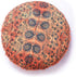32 Inch Floor Pillow Cover Only Orange Tie Dye Mandala Cushion Case, Round Meditation Cushion Cover