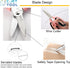 8" Heavy Duty Utility Scissors, All Purpose for Cardboard, Plastic, Carpet, Sharp Stainless Steel Blades