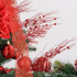 SLKING STORE 16-Pack SLK Artificial Glitter Berry Stem Ornaments, Christmas Decorative Glittery Twigs, Picks, Branches