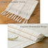 90 Inches 13"90") Wracra Rustic Hemstitch Table Runner, Linen Farmhouse Table Runners Long with Tassels for Dining