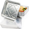 MATANA 9x9 Aluminum Pans with Lids, 25 Pack Disposable Aluminum Foil Cake Baking Pans