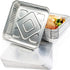 MATANA 9x9 Aluminum Pans with Lids, 25 Pack Disposable Aluminum Foil Cake Baking Pans