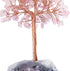 Jovivi Natural Rose Quartz Crystal Tree, Bonsai Money Tree with Raw Healing Crystals Fluorite Base for Home Office Decor