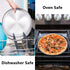 P&P CHEF 12 Inch Round Pizza Pan, Stainless Steel Baking Tray, Non-toxic & Healthy, Oven & Dishwasher Safe for Home,
