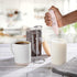 Rae Dunn Handheld Electric Milk Frother, Drink Mixer, Coffee Frother, Frappe Maker, Latte Maker (Pink)