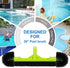 20" Swimming Sepetrel Wide Pool Brush Head for Cleaning Walls,Inground/Above Ground Pool Scrub Brushes with Round Ends
